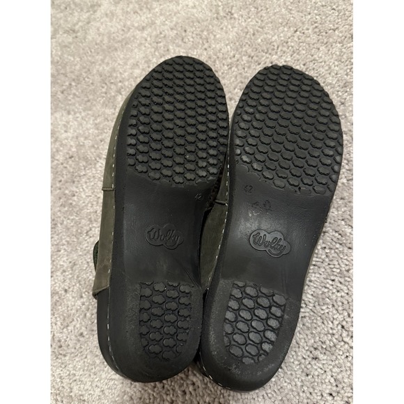 Wolky Green Olive Clog Back Strap Size 42 US 11 Comfort Shoes - Picture 5 of 6